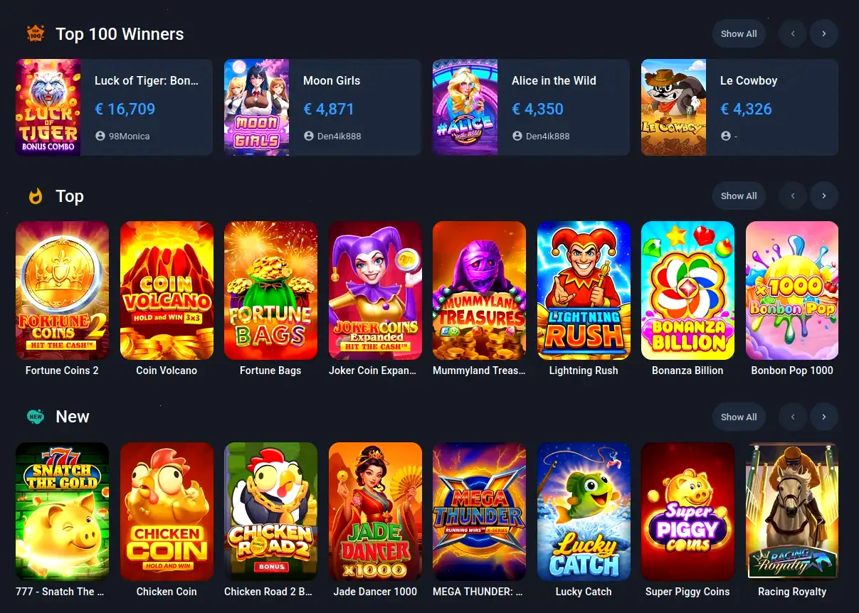 Pinco Casino Bonusangebote und Spielübersicht 2026